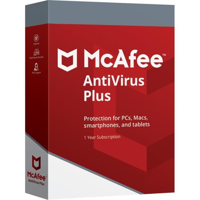 McAfee AntiVirus Plus 1 yıl Lisans