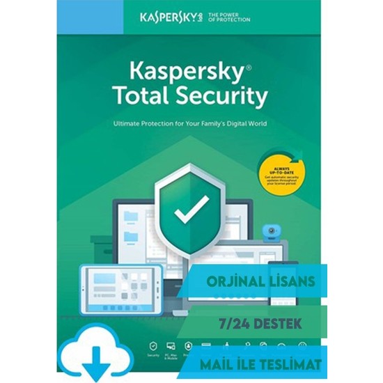 Kaspersky Total Security 1 yıl Lisans