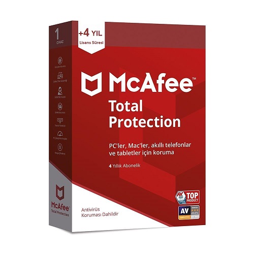 McAfee Total Protection 2023 1 yıl Lisans