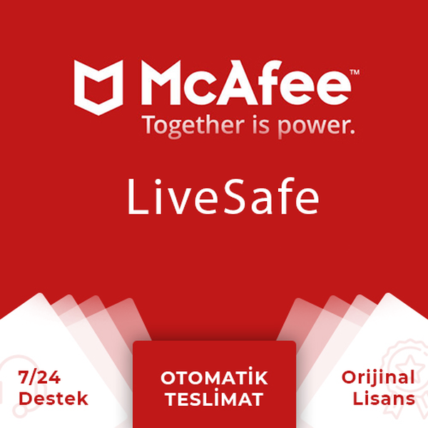McAfee LiveSafe 2020 1 yıl Lisans