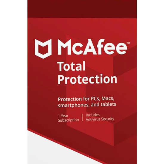 McAfee Total Security 2020 1 yıl Lisans
